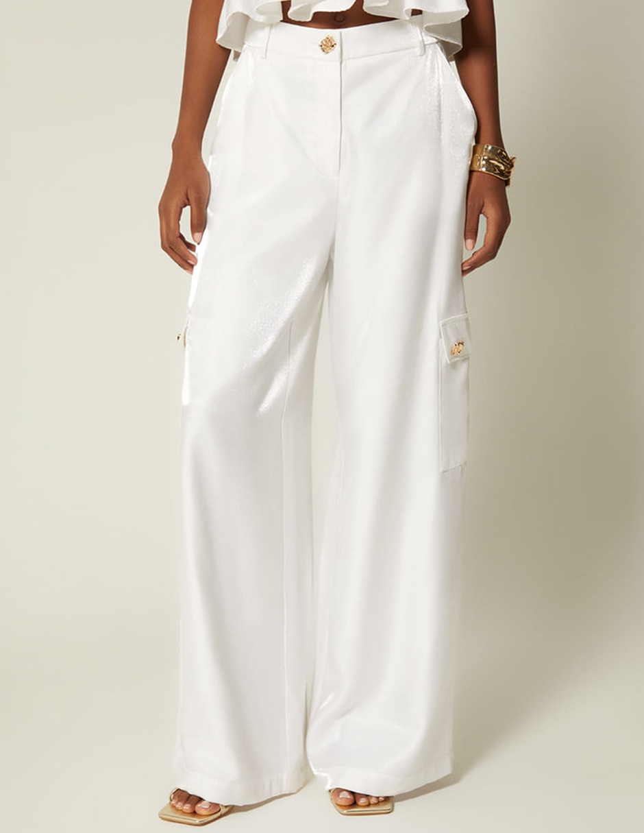 Pantalón de vestir palazzo para mujer Pantalón de vestir palazzo para mujer