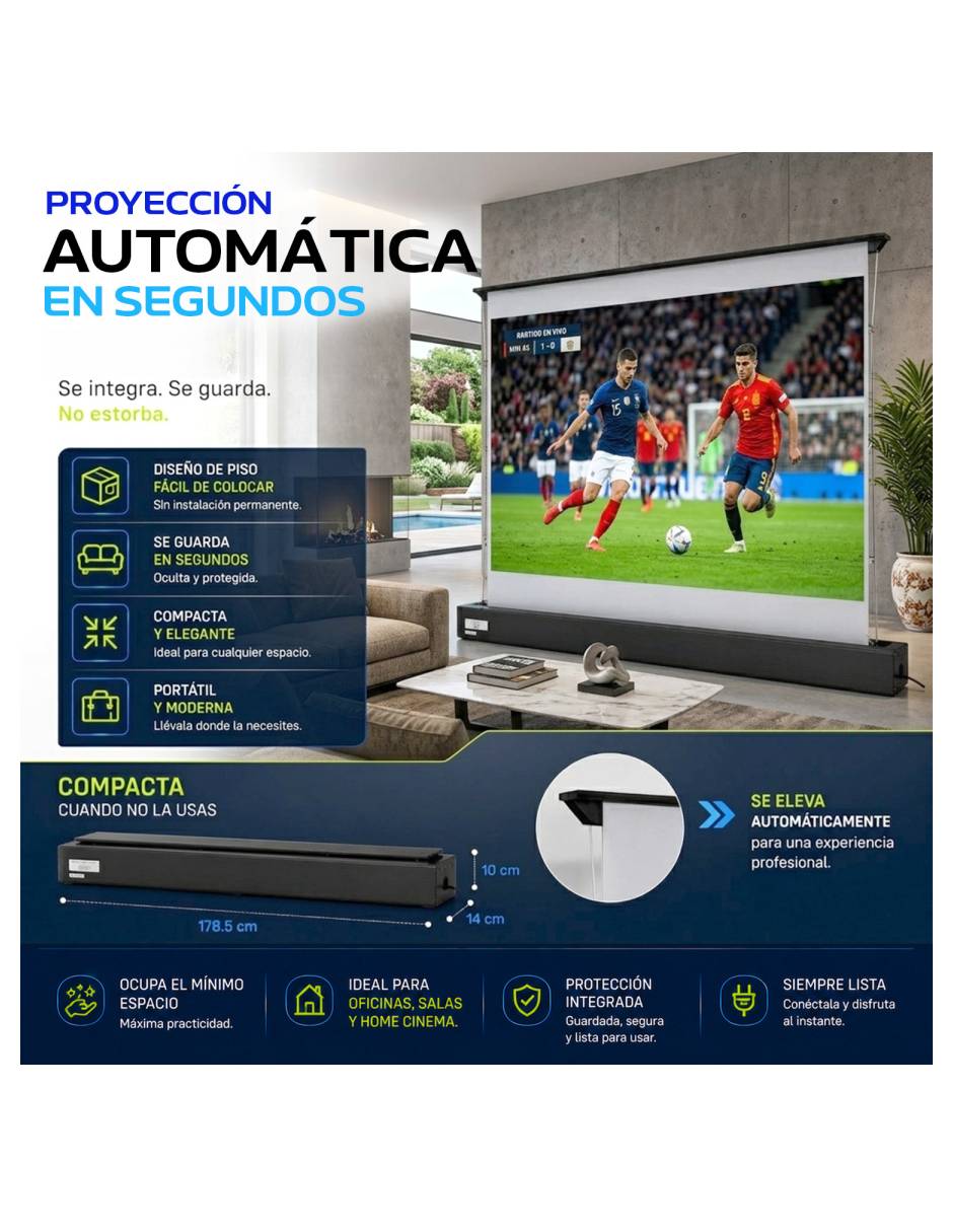 Pantalla proyector eléctrica MKZ-PANTAPULL72E 3