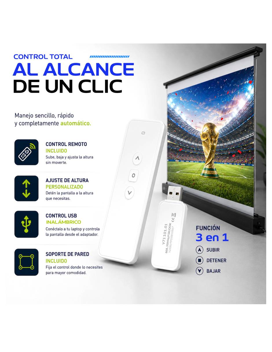 Pantalla proyector eléctrica MKZ-PANTAPULL72E 10