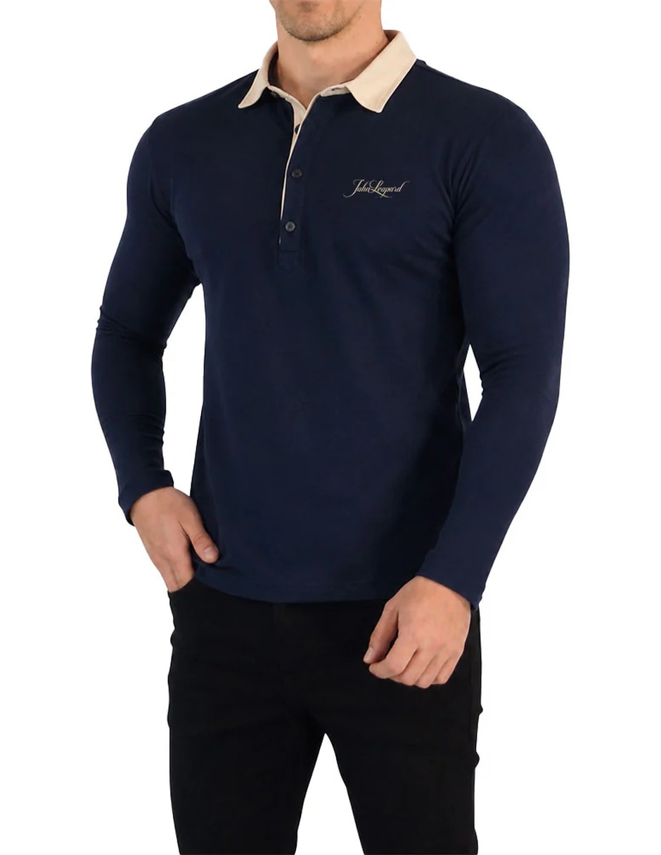 Playera tipo polo John Leopard Santos Polo para hombre