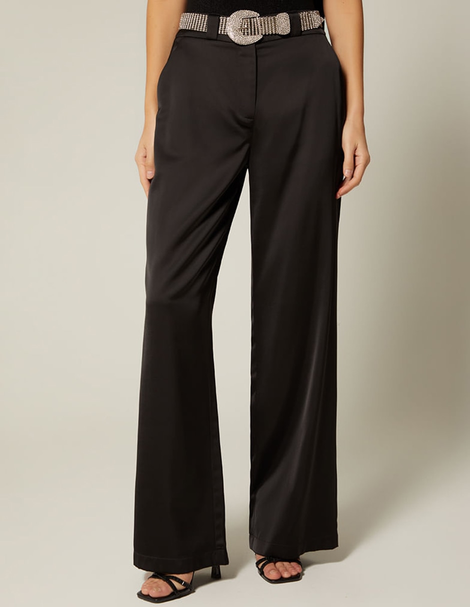Pantalón de vestir palazzo para mujer 1