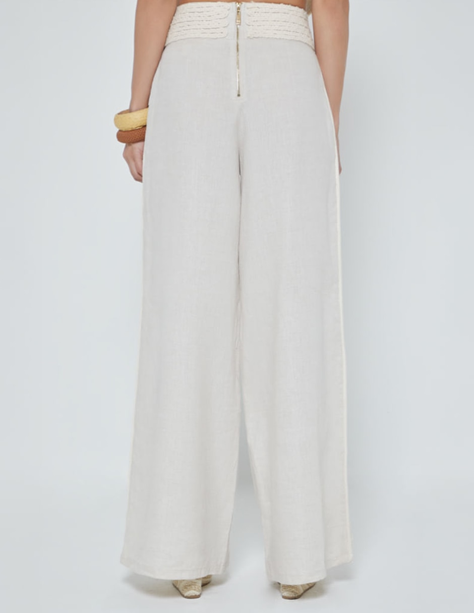 Pantalón Relaxed STUDIO F Herencia Artesanal Mex Palazzo para mujer