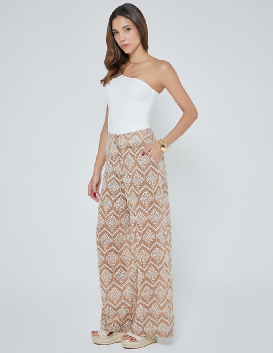 Pantalón Relaxed STUDIO F Salamanca Artesanal Palazzo para mujer
