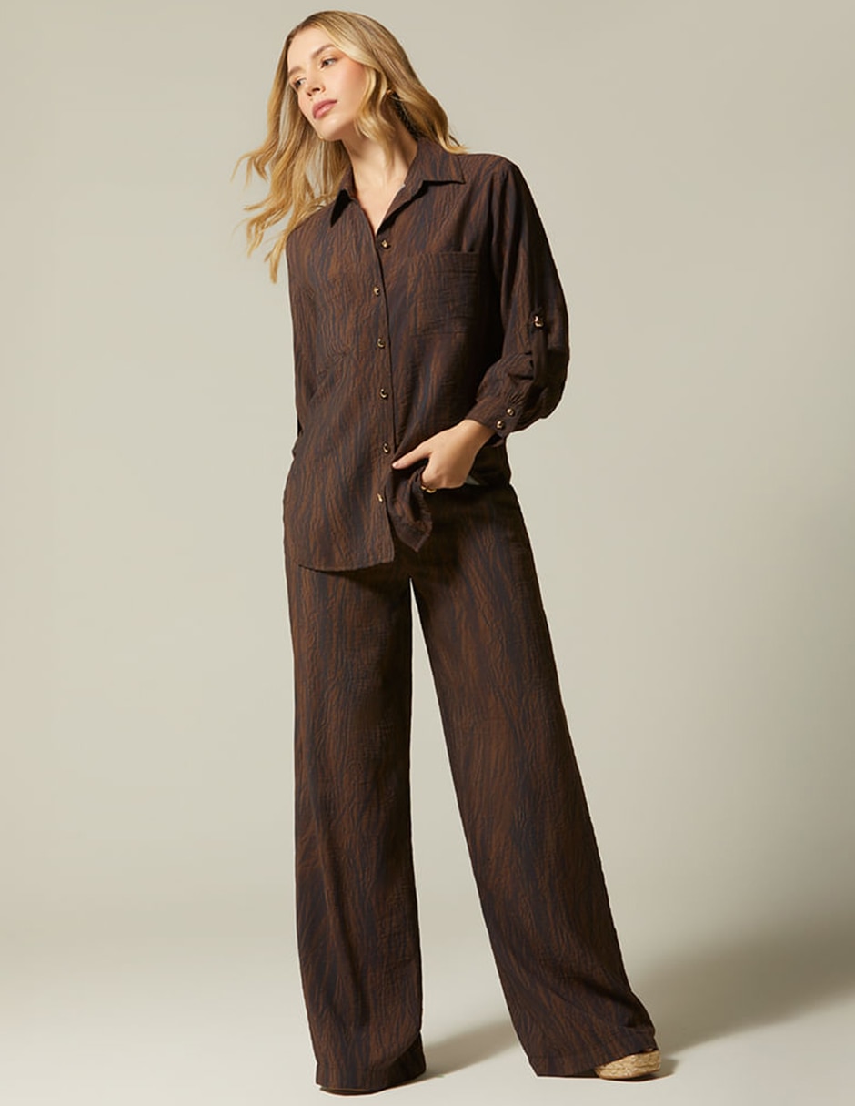 Pantalón Relaxed STUDIO F Dunas de Taroa Palazzo para mujer