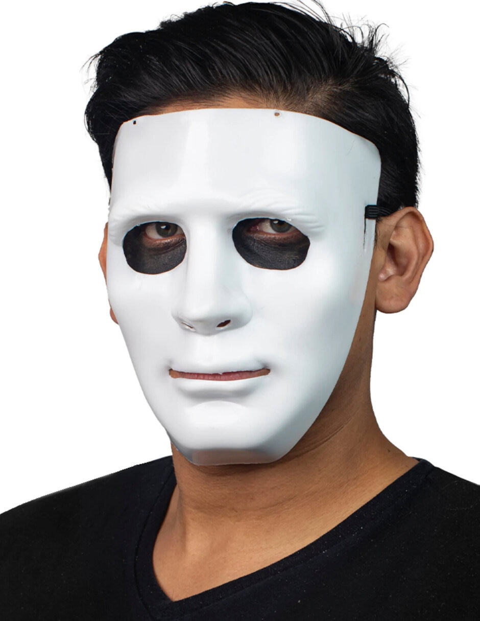 Máscara para disfraz de Face White Máscaras Rígidas Máscara para disfraz de Face White Máscaras Rígidas