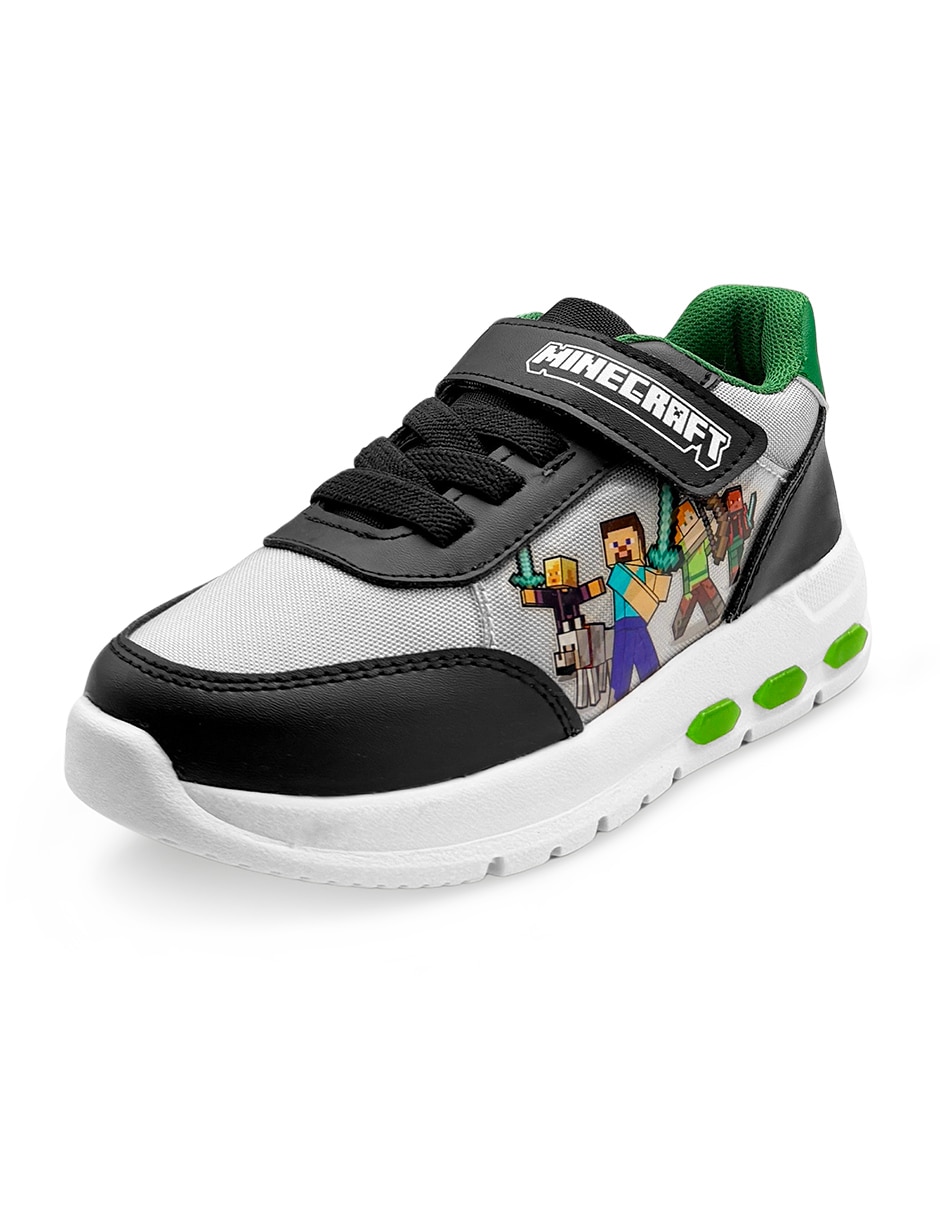 Tenis Minecraft para niño Steve y Alex