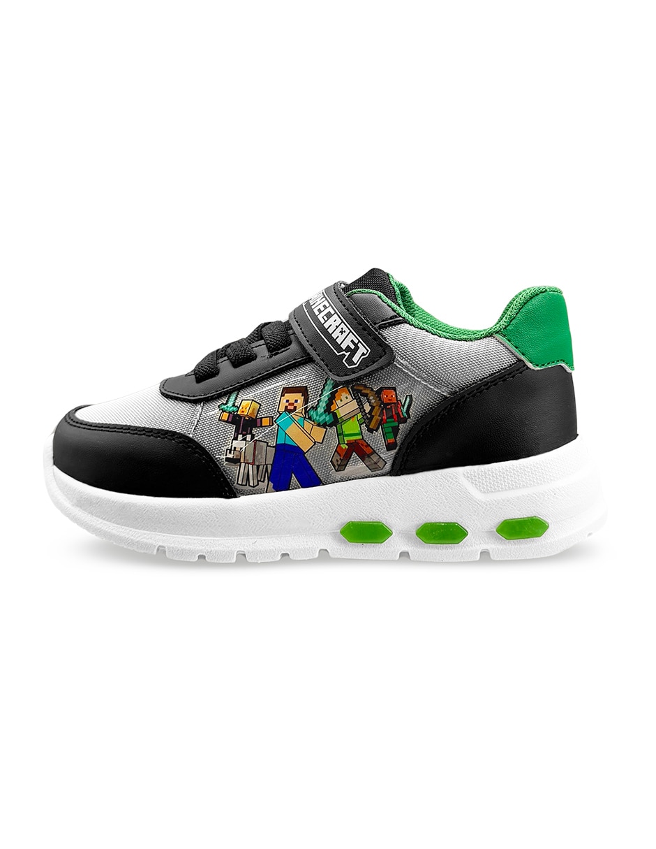 Tenis Minecraft para niño Steve y Alex