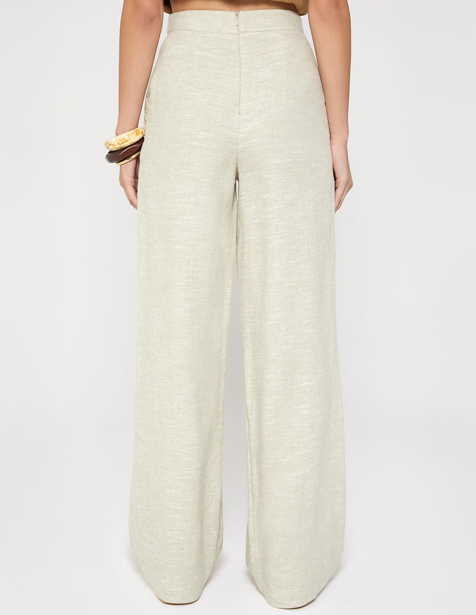 Pantalón Relaxed STUDIO F Artesania Costera Palazzo para mujer