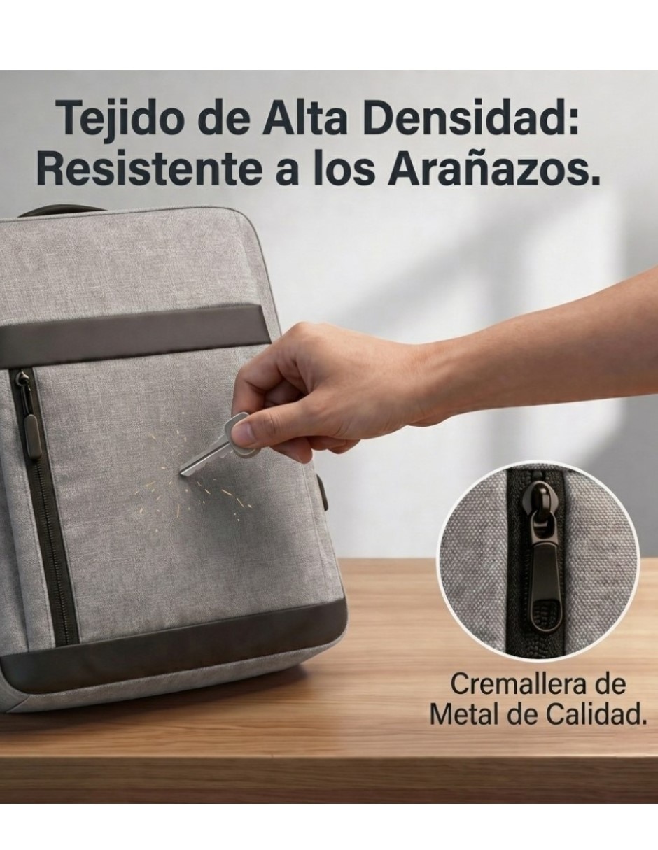 Mochila con portalaptop impermeable unisex 3