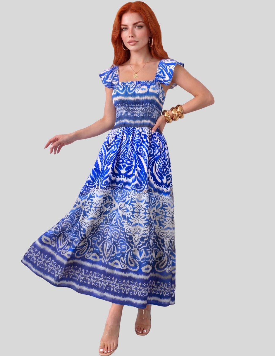 Vestido midi casual para mujer Vestido midi casual para mujer