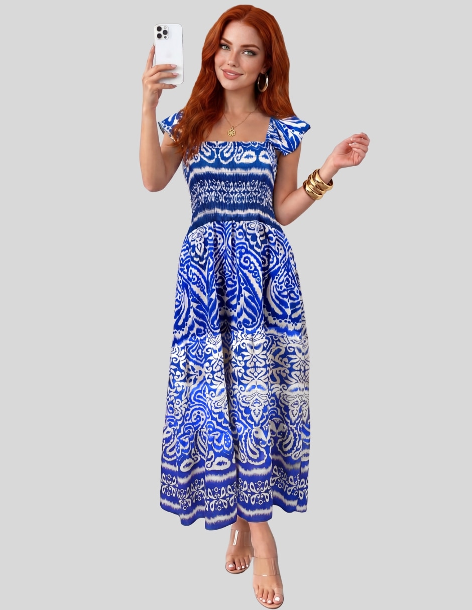 Vestido midi casual para mujer
