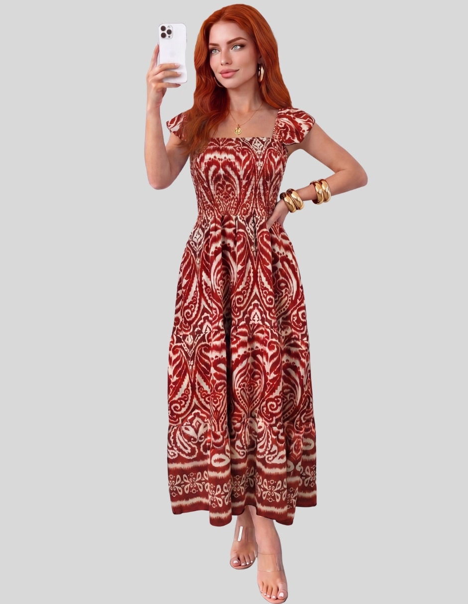 Vestido midi casual para mujer 9