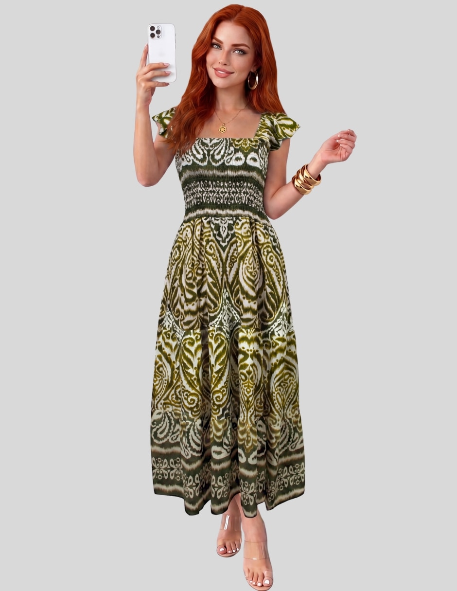 Vestido midi casual para mujer 5