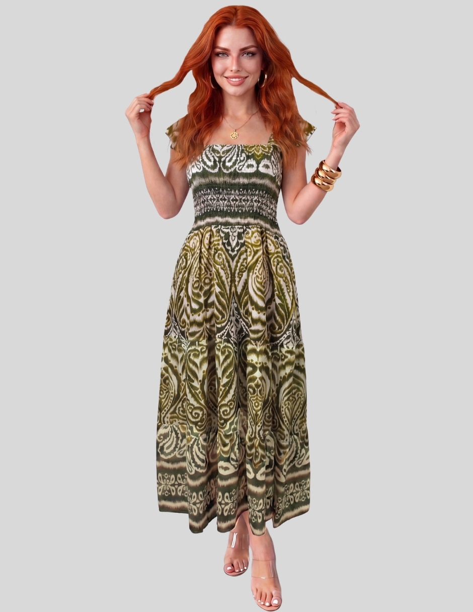 Vestido midi casual para mujer 9