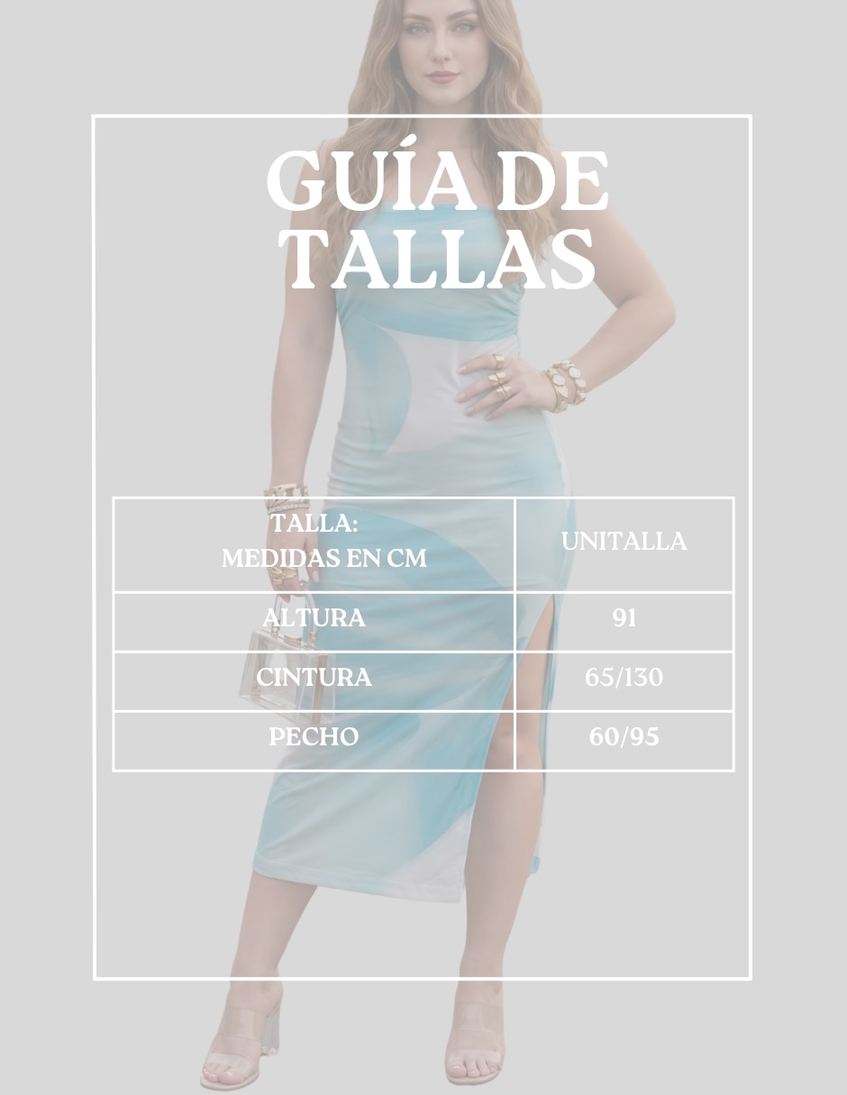 Vestido midi casual Malabis para mujer