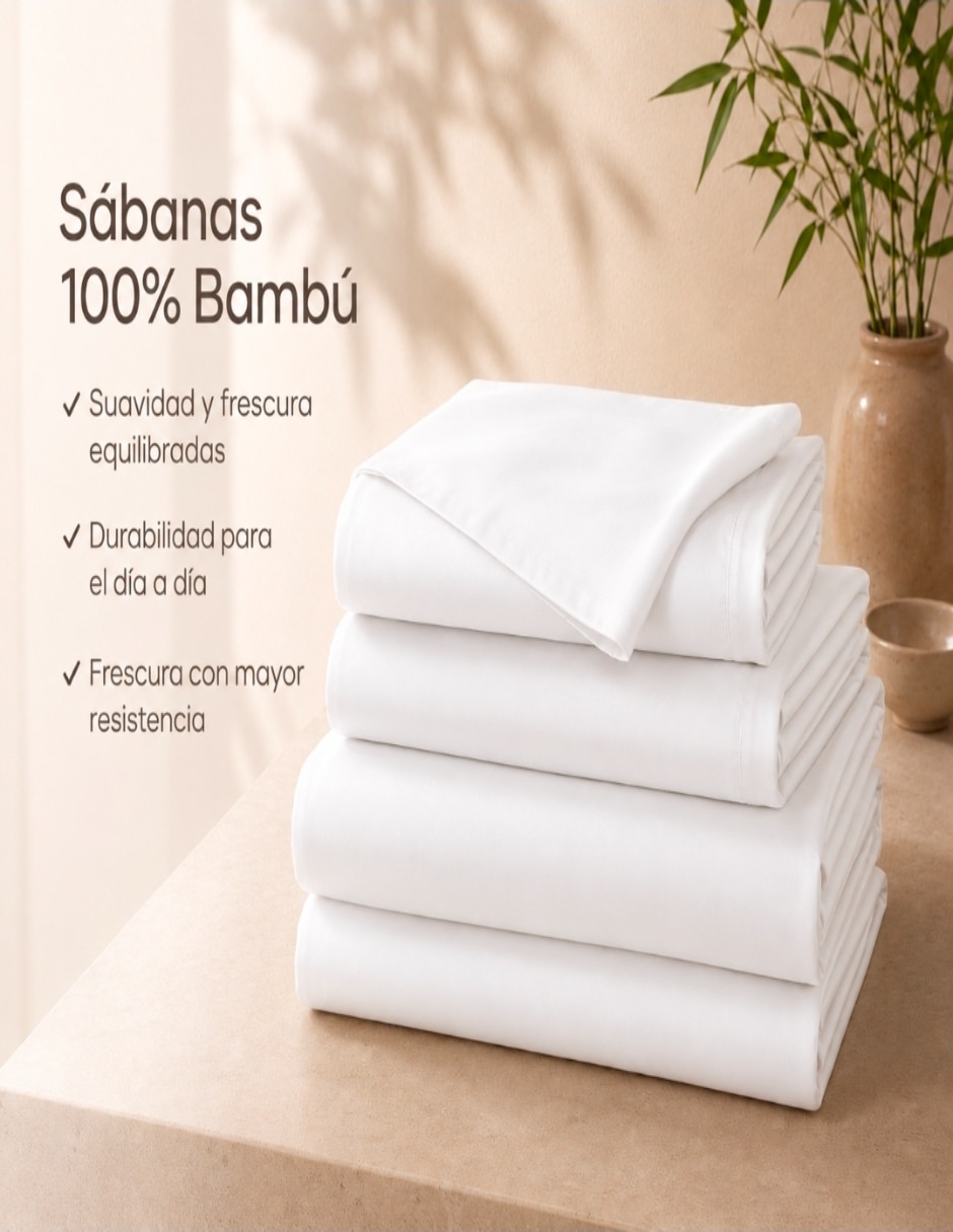 Juego de sábanas de 300 hilos 100% Bambú Satinado 5