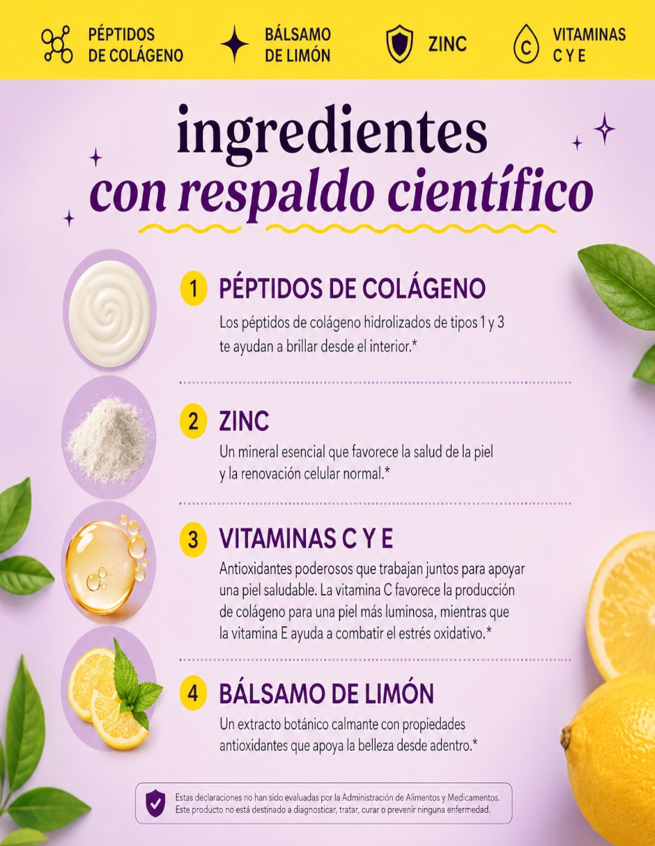 Gomitas Lemme Starface para una piel sana LEMME con Multivitaminico sabor Lima limón de