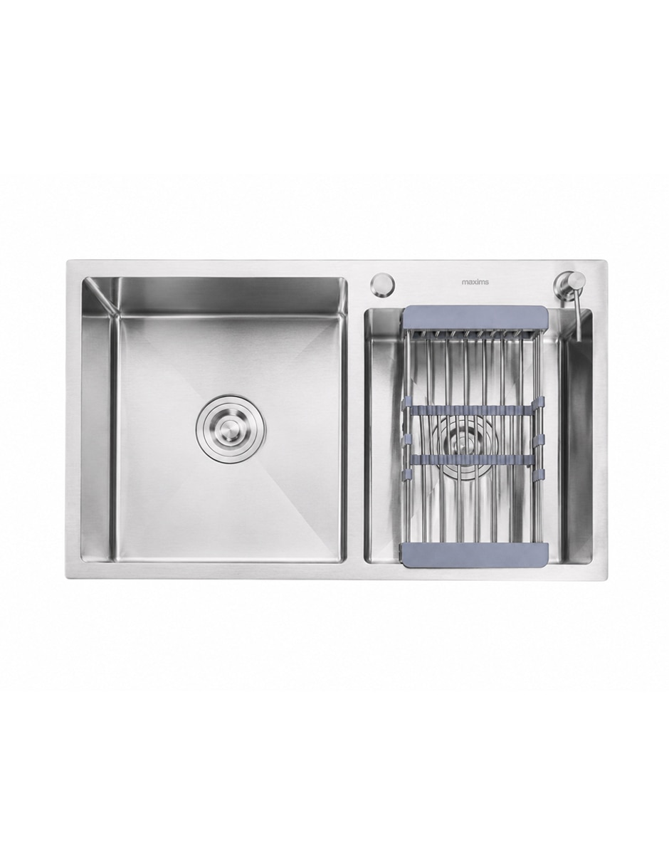 Fregadero de acero inoxidable Maxims con escurridor T8245