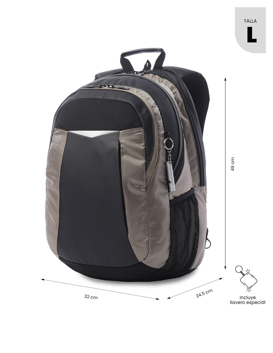 Mochila con portalaptop Totto Teck 3.0 L para hombre
