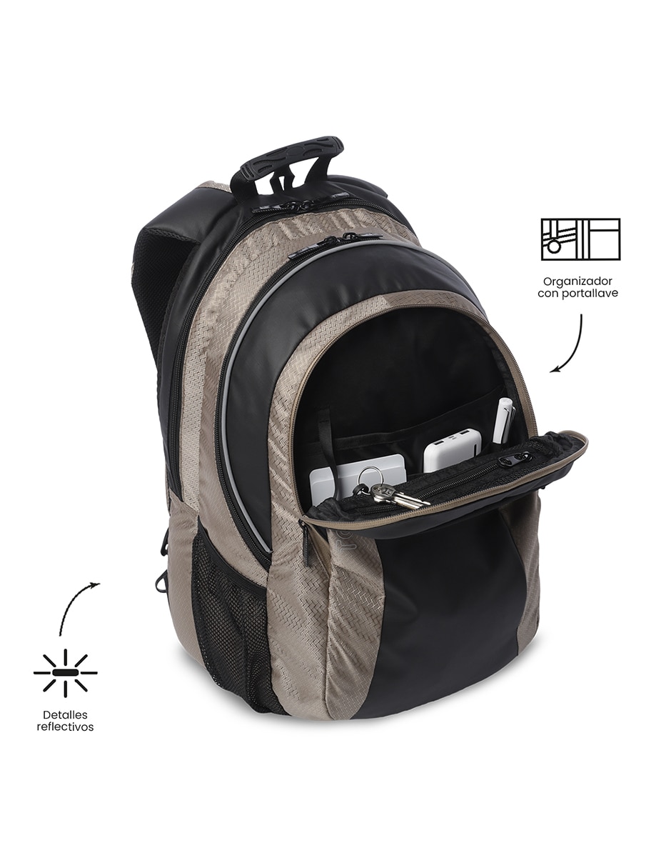 Mochila con portalaptop Totto Teck 3.0 L para hombre