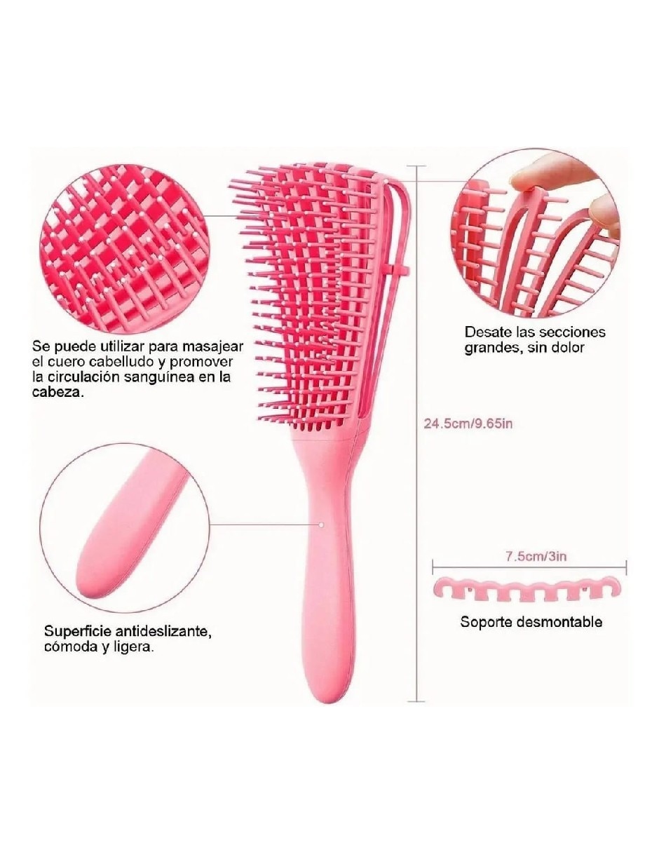 Cepillo para cabello de plástico 4