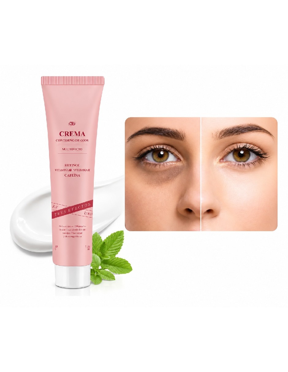 Crema para contorno de ojos recomendada para bolsas y ojeras día y noche Genérica todo tipo piel