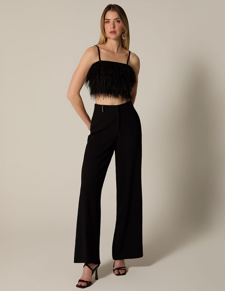 Pantalón Relaxed STUDIO F Galatea Cocktail Palazzo para mujer