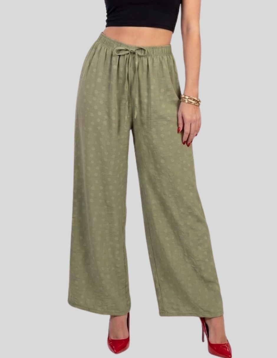 Pantalón Regular Pantalón Palazzo para Mujer Recto para mujer 1