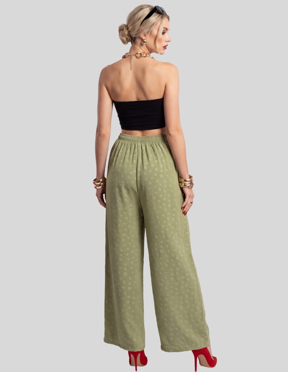 Pantalón Regular Pantalón Palazzo para Mujer Recto para mujer 8