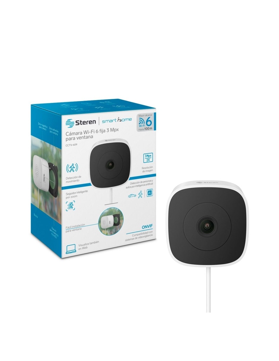 Cámara compacta de seguridad modelo CCTV-609 Alámbrica 2K 104° capacidad de grabar visión nocturna para interior 2