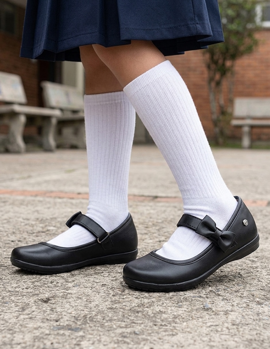 Zapato Ninos Back To School de piel para niña