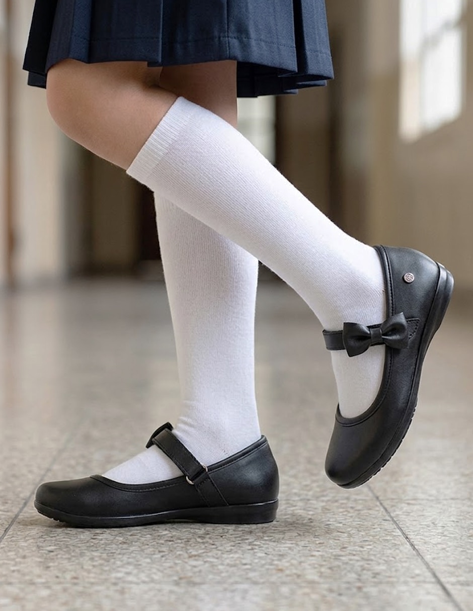 Zapato Ninos Back To School de piel para niña
