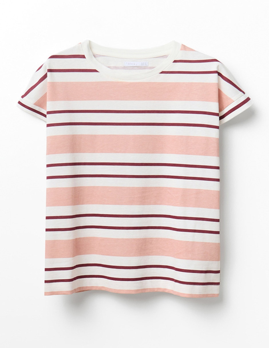 Playera manga corta cuello redondo mujer 4