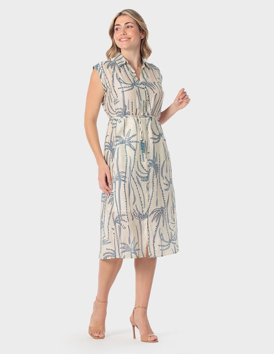 Vestido a la rodilla casual Punt Roma para mujer