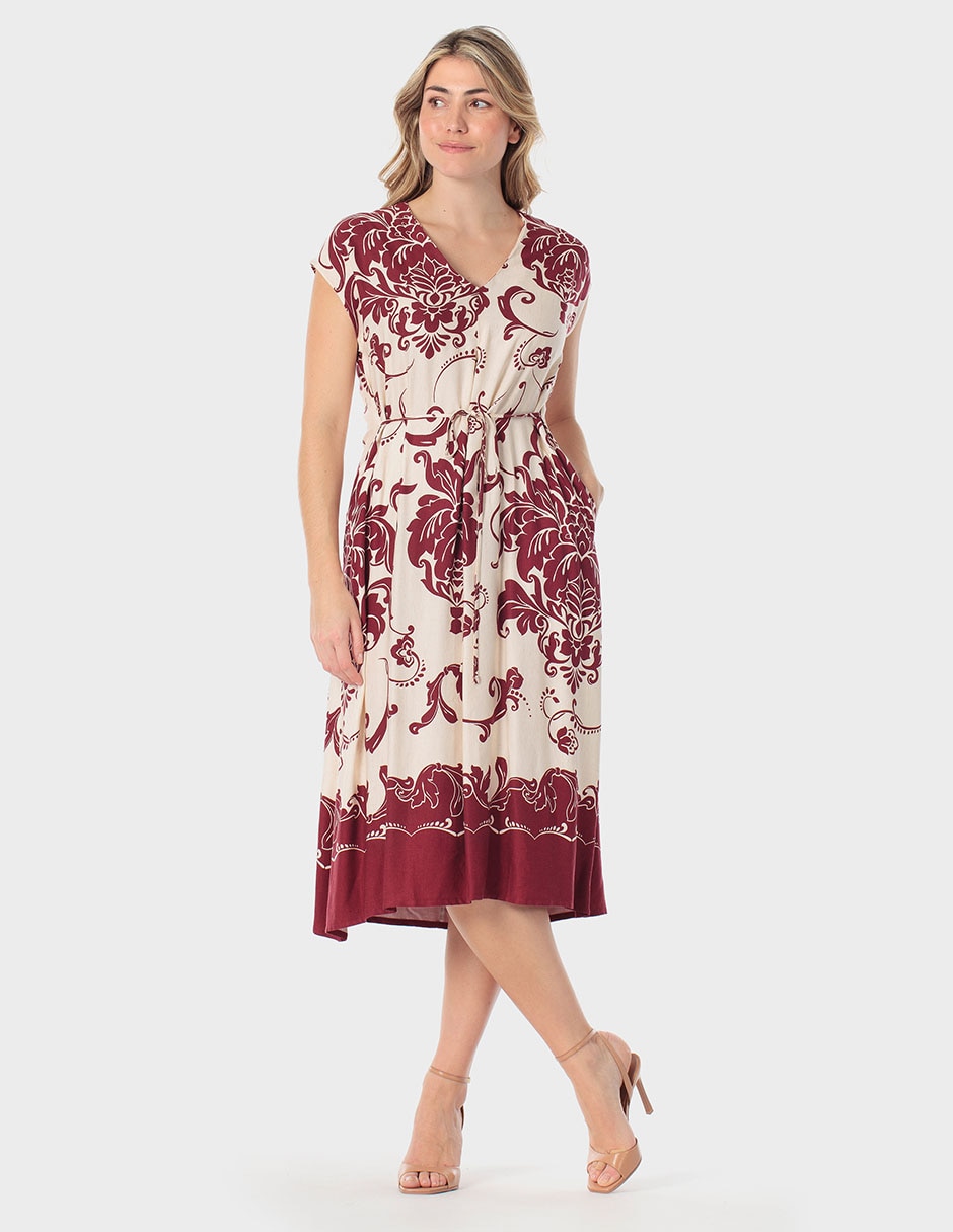 Vestido midi casual Punt Roma para mujer