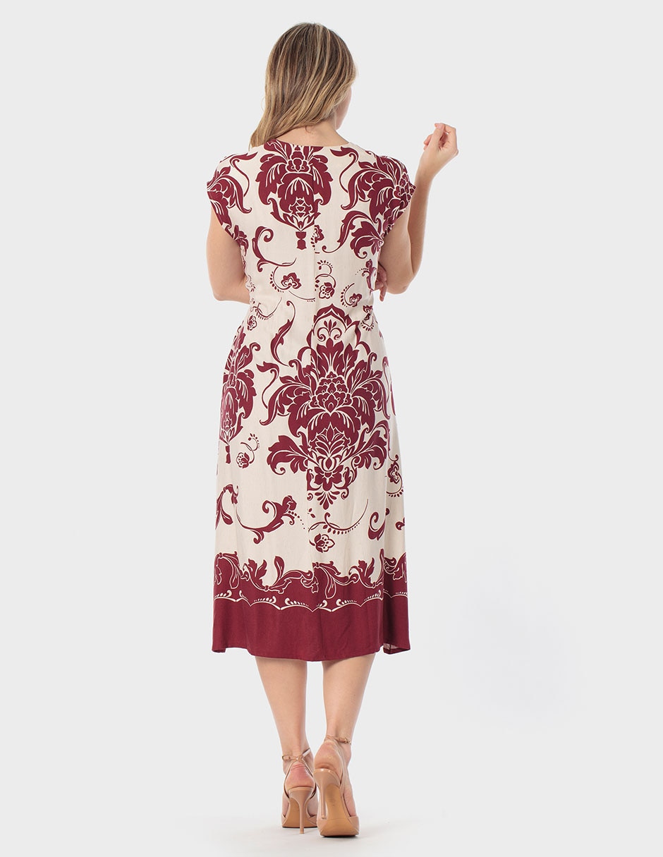 Vestido midi casual Punt Roma para mujer