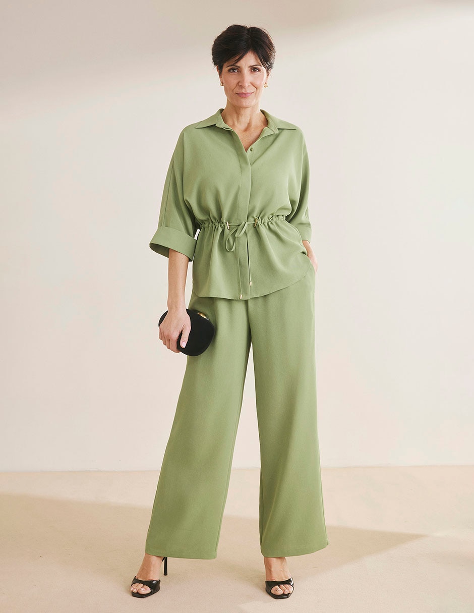 Pantalón relaxed amplio para mujer 4