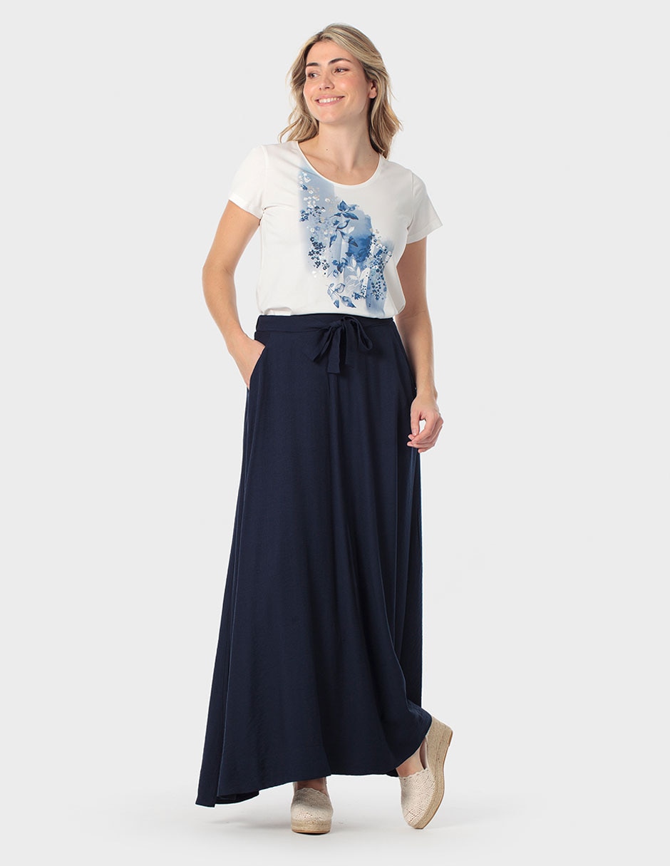 Playera manga corta cuello redondo para mujer 3