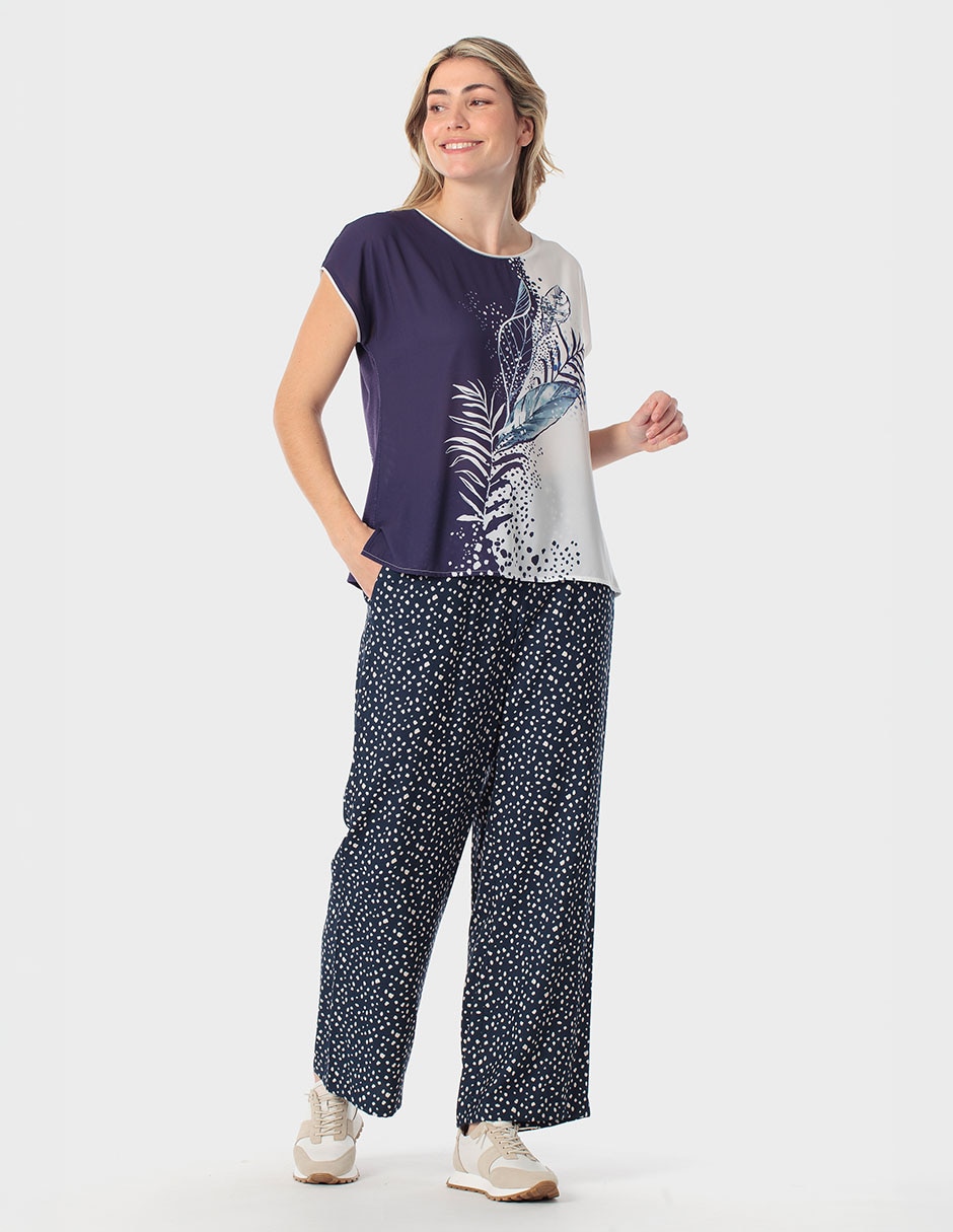 Playera manga corta cuello redondo para mujer 3