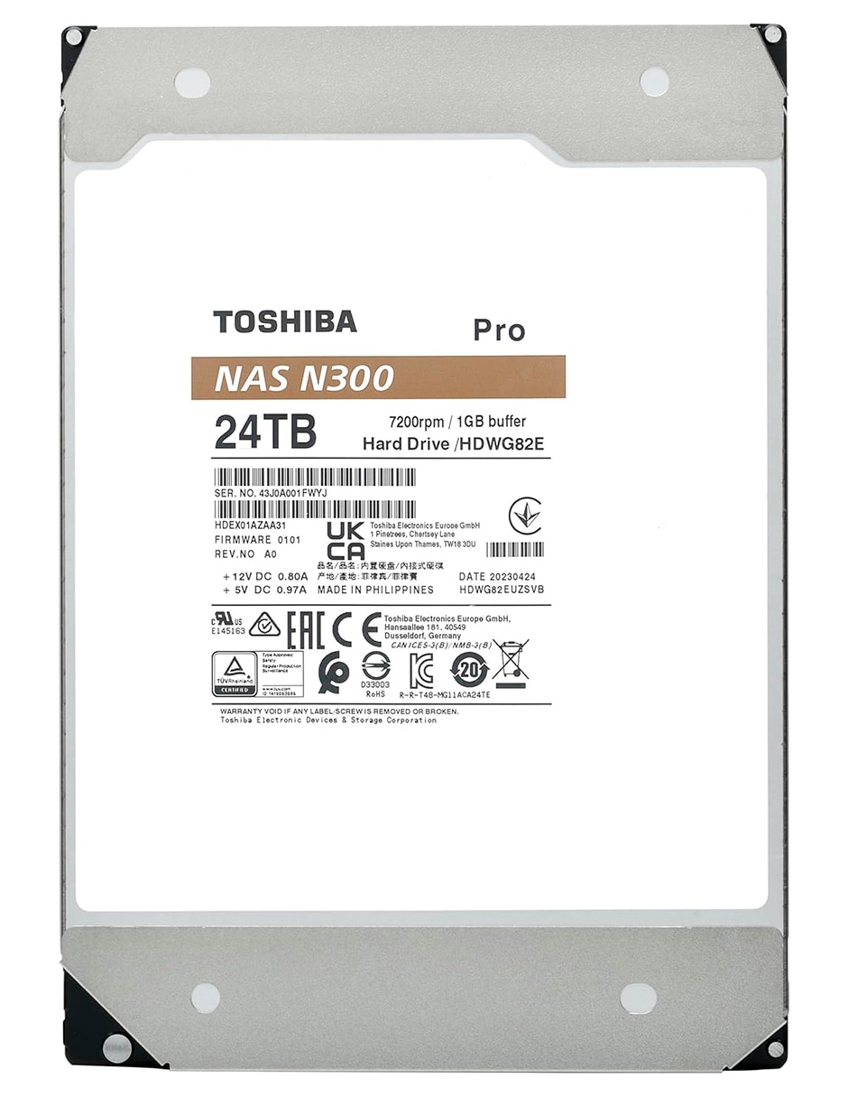 Disco duro interno Toshiba de 24 TB