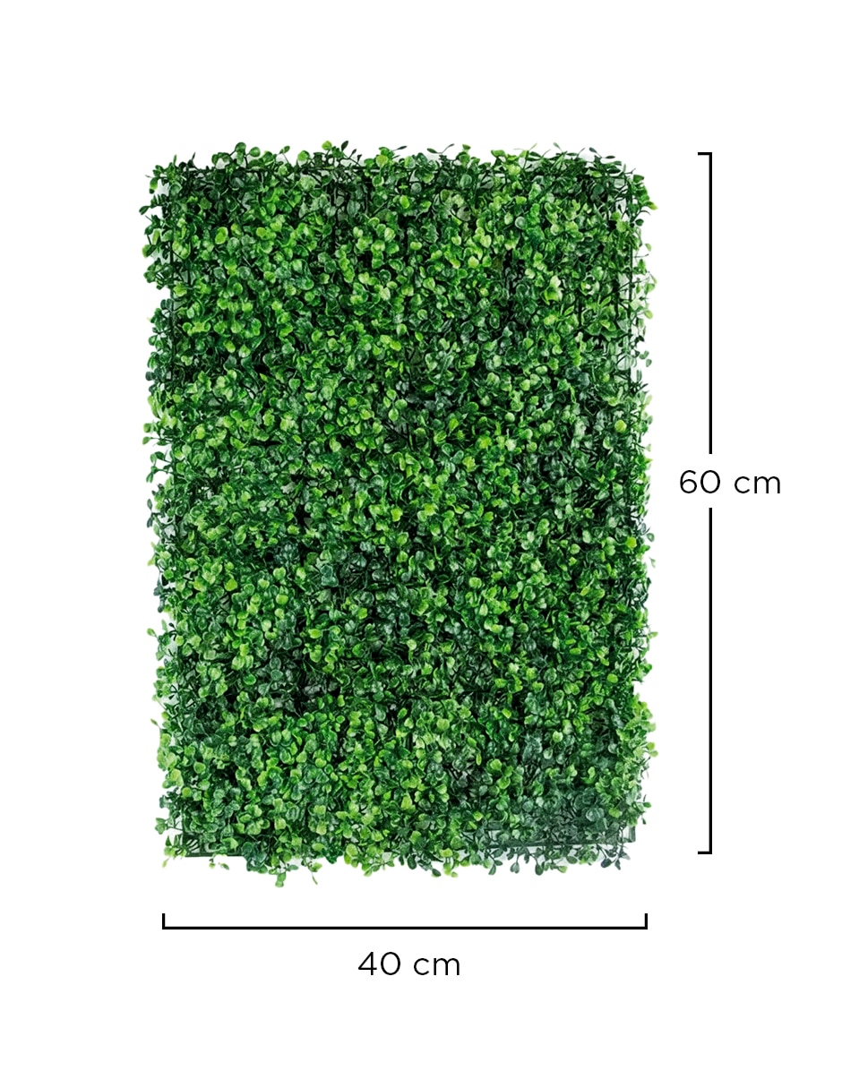 Follaje artificial muro verde sintetico pared 60 x 40 cm (5 piezas) 7