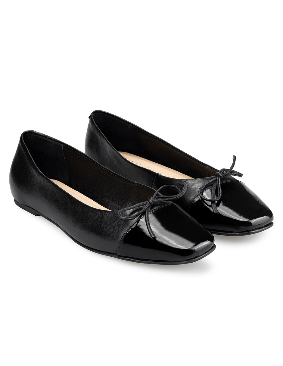 Balerina Davenia de piel para mujer