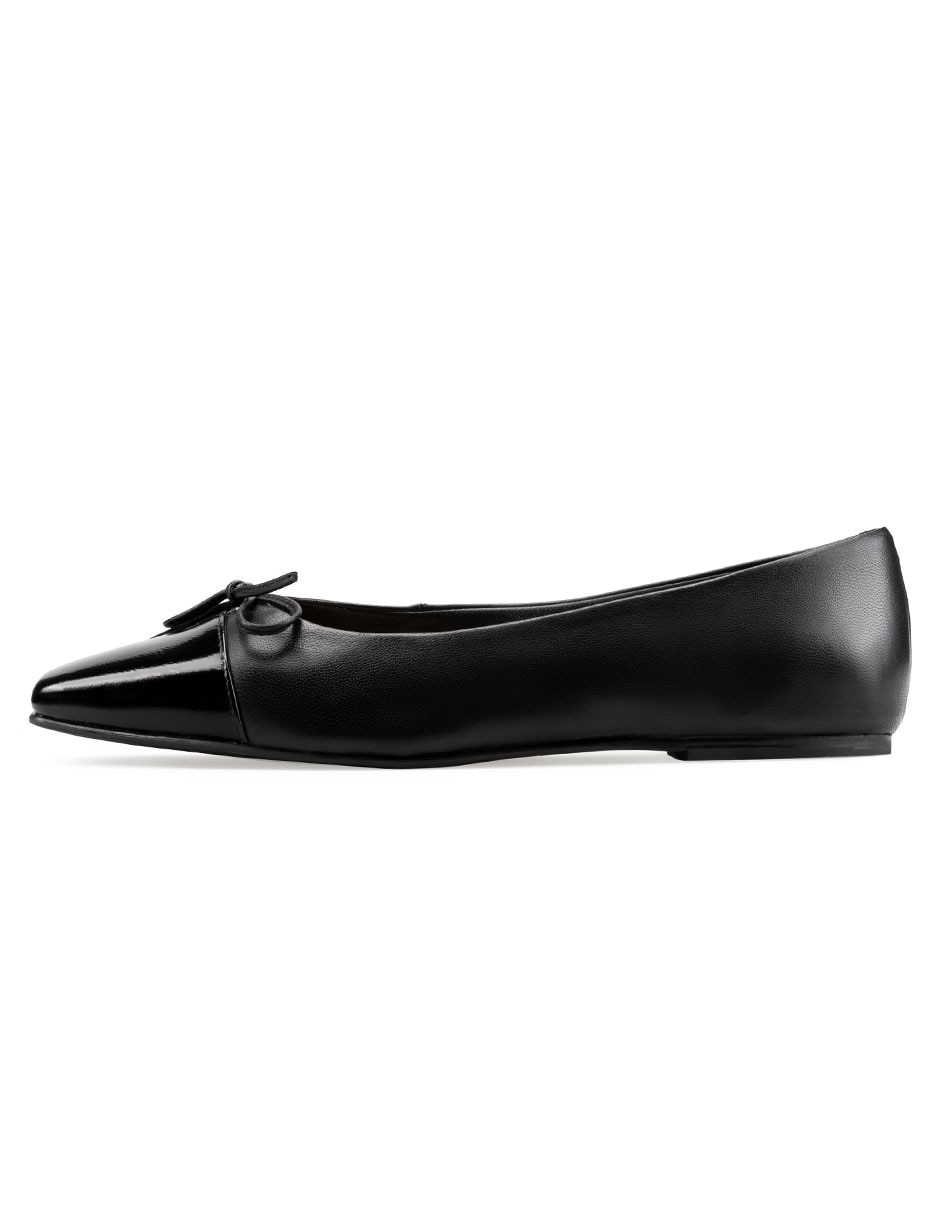 Balerina de piel para mujer