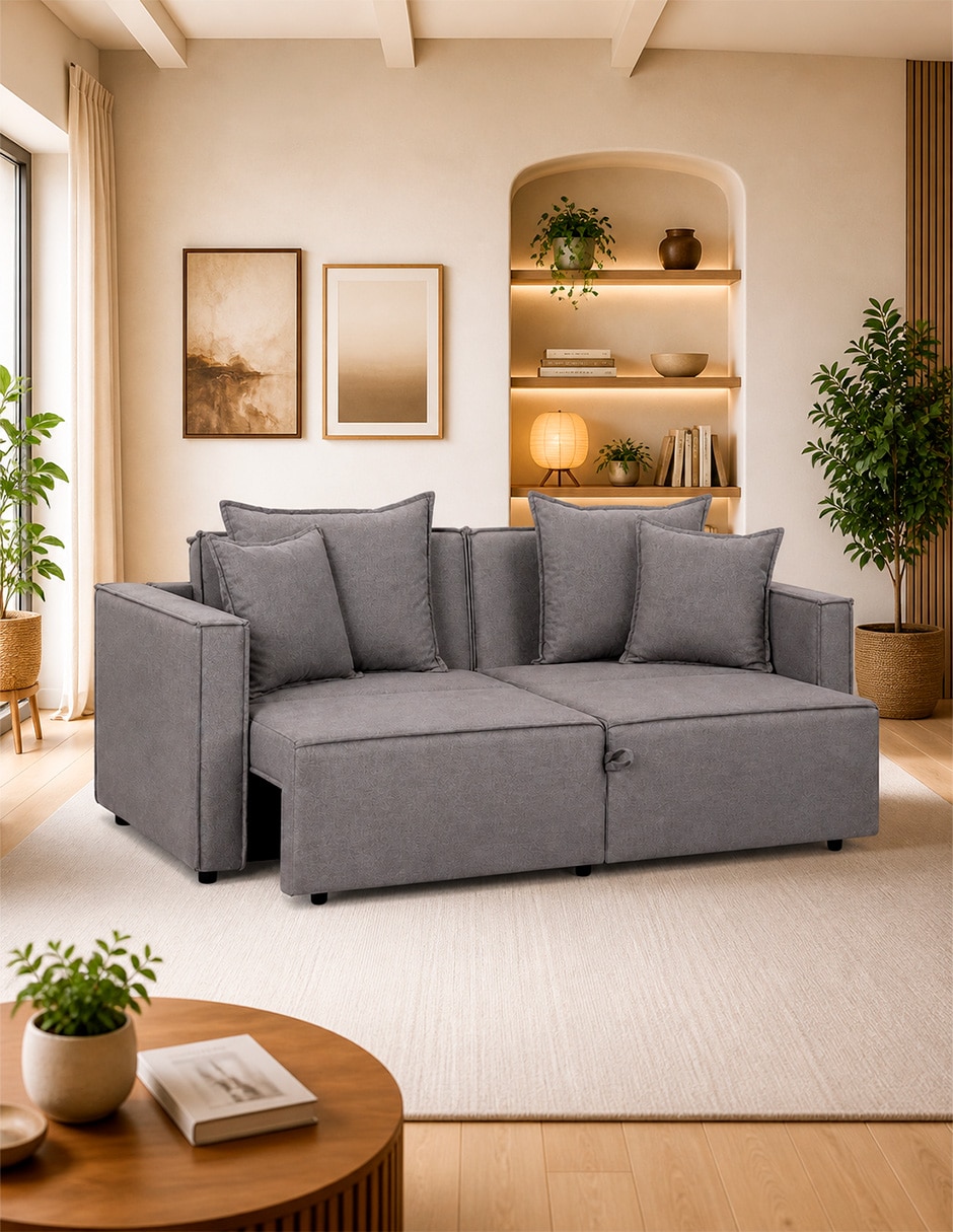 Sofá cama Tokio de Madera y tela 6