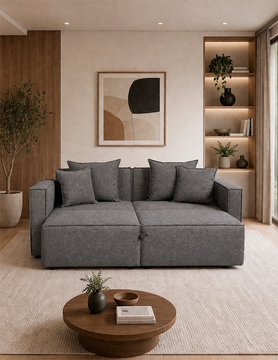 Sofá cama Tokio Mi Sofa MX de Madera y tela