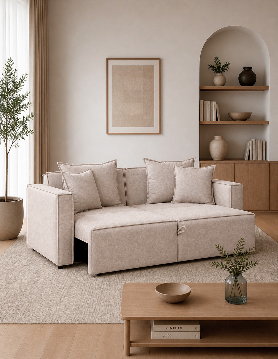 Sofá cama Tokio de Madera y tela 7