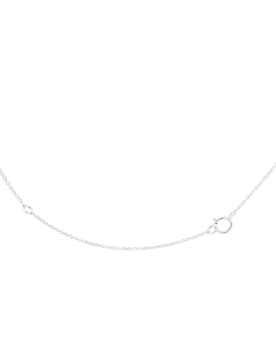 Dije de cruz de oro blanco 14 K 5