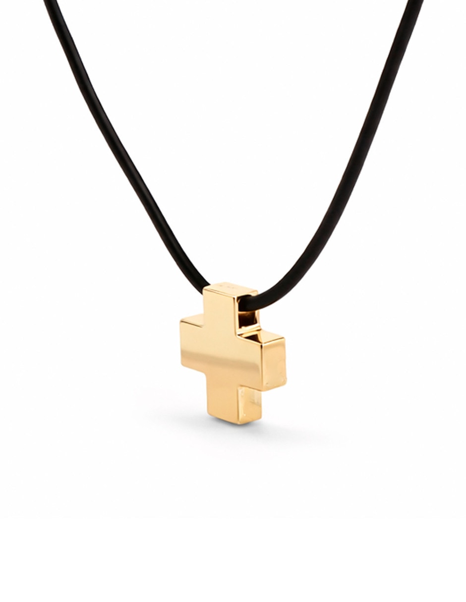 Dije de cruz de oro amarillo 14 K 3