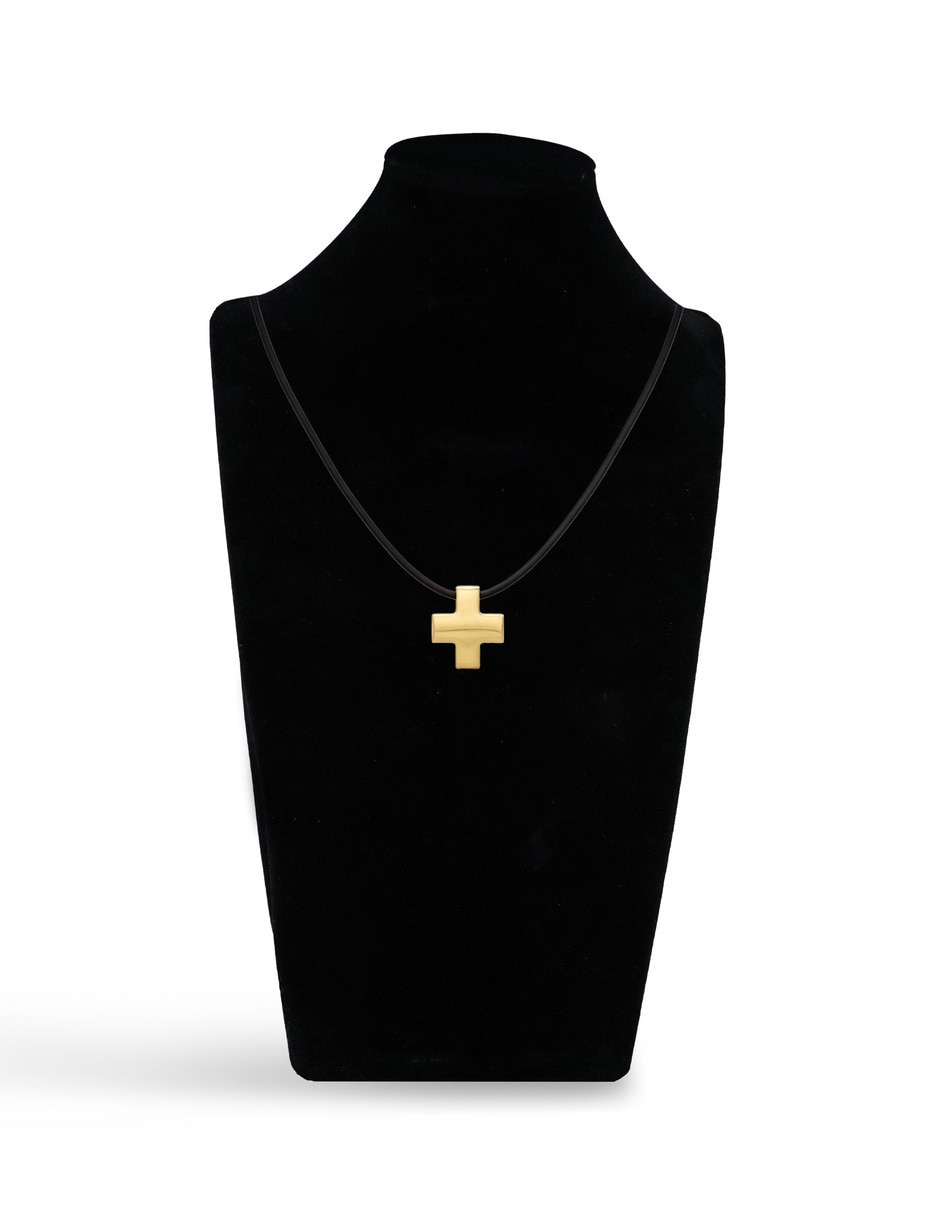 Dije de cruz de oro amarillo 14 K 5