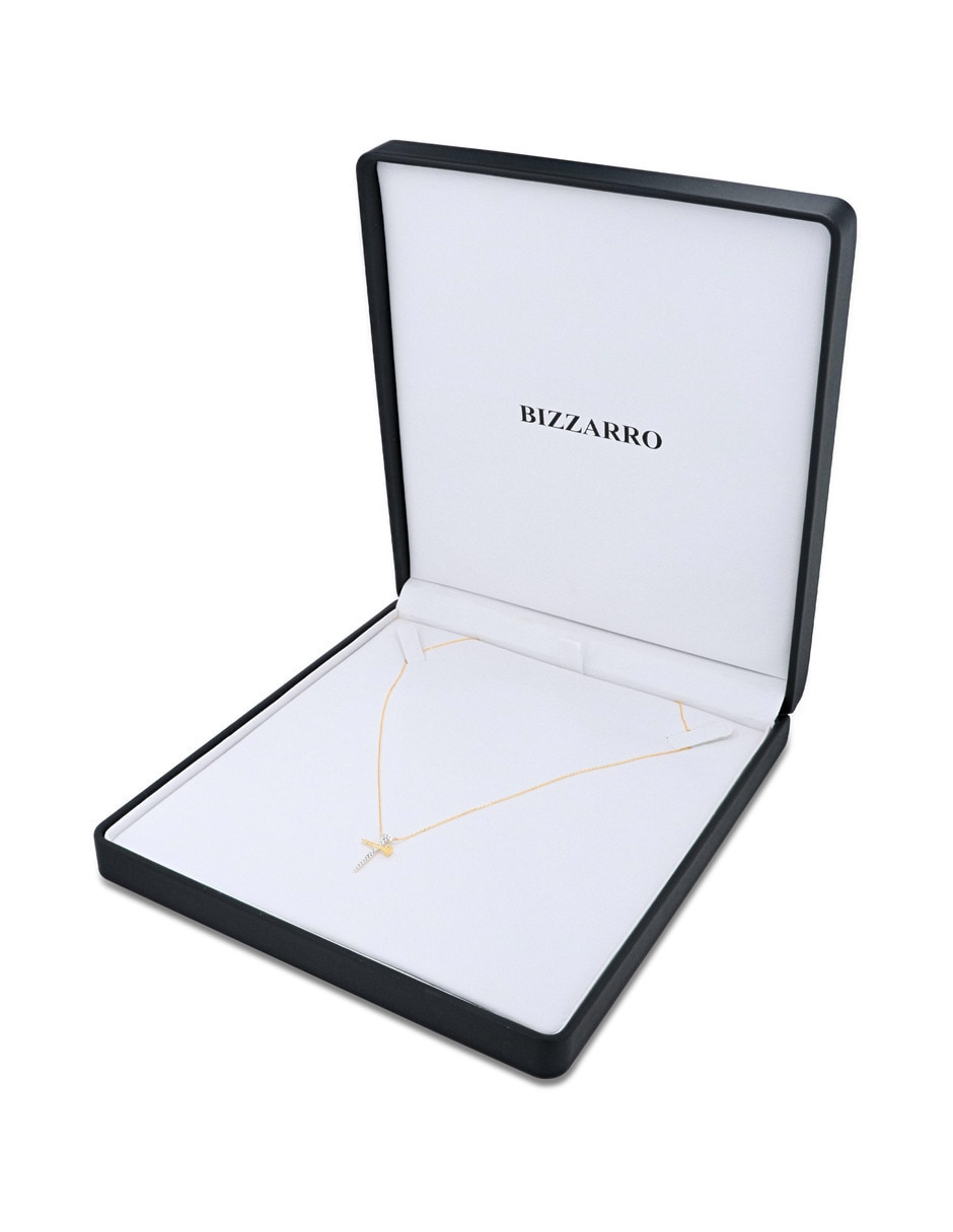 Dije de cruz Joyerías Bizzarro de oro amarillo 14 K